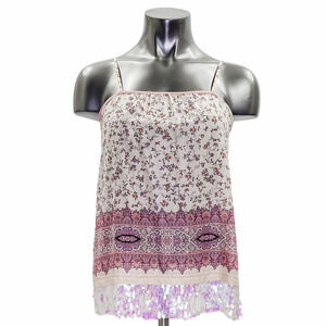 ROZAE Nichols Sleeveless Printed Lace Blouse 4